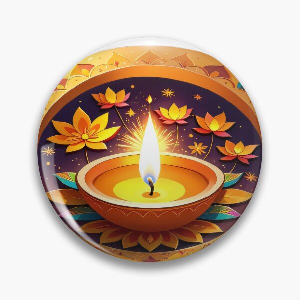 Item preview, Diwali Diya Sticker designed and sold by shashank3d.
