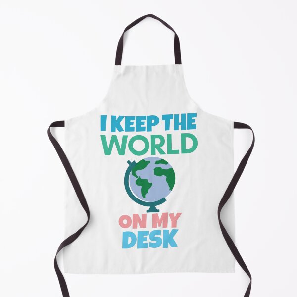 Item preview, I keep the world on my desk funny geography designed and sold by Think4Prints.