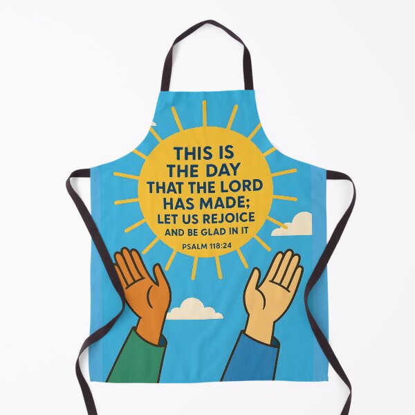 Item preview, Christian Inspirational Poster with Psalm 118:24 and Uplifted Hands. designed and sold by loveandlightrb.