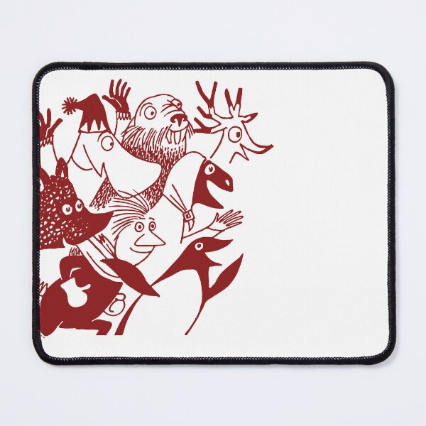 Item preview, Red Moomin's Winter Follies Running Characters designed and sold by MoominStore.