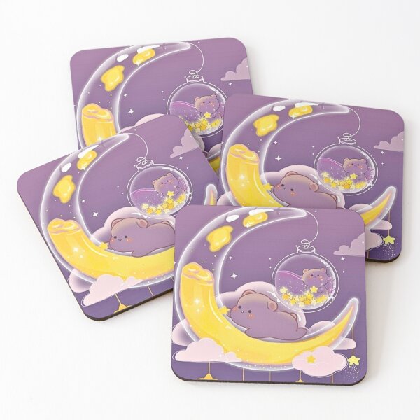 Item preview, Dreamy Moon Bear | Kawaii Celestial Aesthetic Design designed and sold by Hallin.
