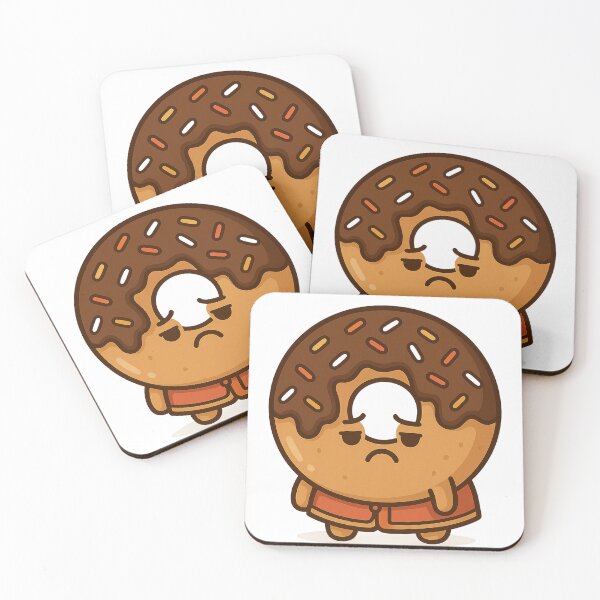 Item preview, Kawaii Sad Donut – Funny Relatable Meme Art designed and sold by kimkosovo.