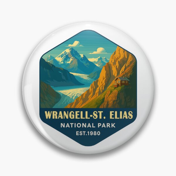 Item preview, Wrangell–St. Elias Alaska Mountain Sticker designed and sold by Ismeal Von.