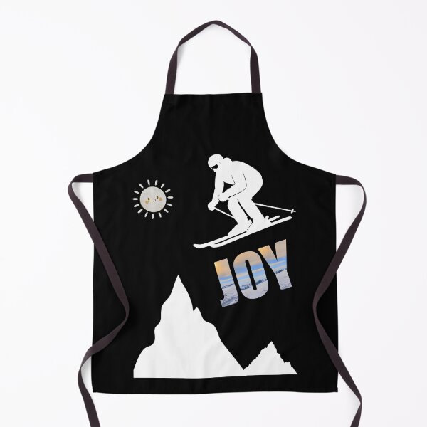 Item preview, Wintery JOY vibes with skis, sunset & mountains designed and sold by Katja LebenFreude.