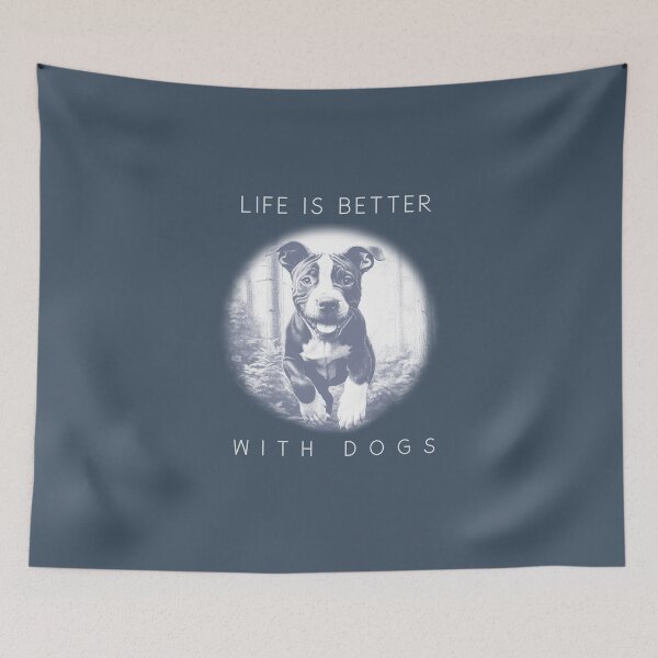 Item preview, Life is Better with Dogs 6 dogs. designed and sold by "Vibe & Style Merch".