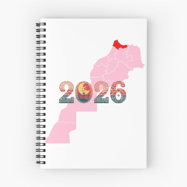Item preview, Morocco 2026 – Tangier Highlight New Year Design | Moroccan Map Art designed and sold by GISSEMOURAD.
