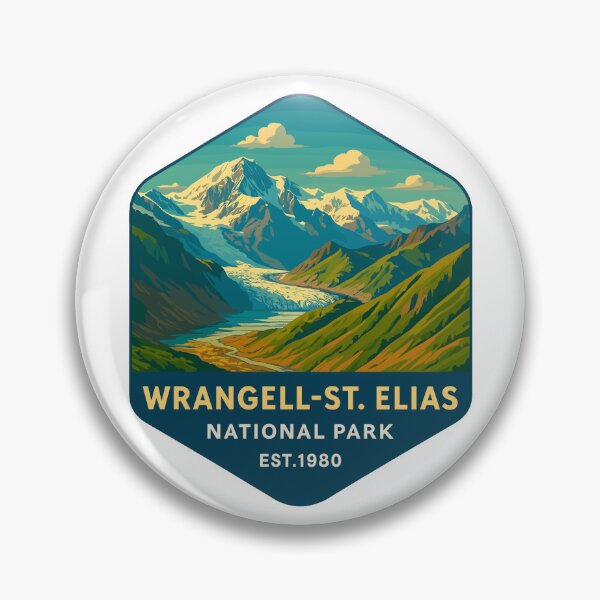Item preview, Wrangell–St. Elias Alaska Mountain Sticker designed and sold by Ismeal Von.