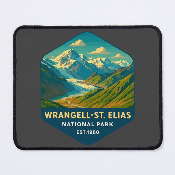 Item preview, Wrangell–St. Elias Alaska Mountain Sticker designed and sold by Ismeal Von.
