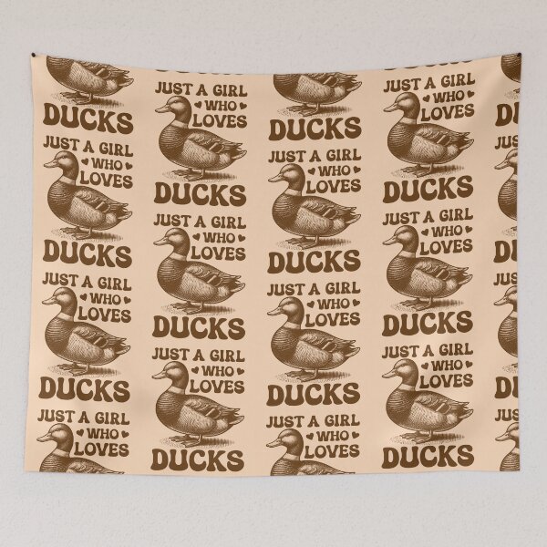 Item preview, Just A Girl Who Loves Ducks designed and sold by KLArtzStore.