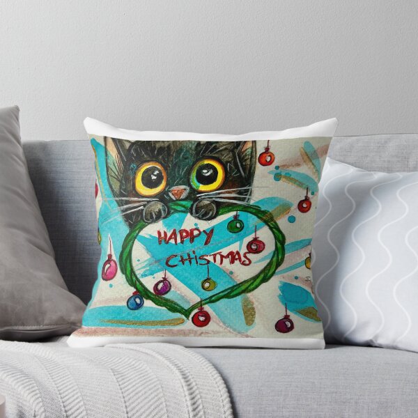 Item preview, Curious Christmas Cat designed and sold by Erikamarzana.