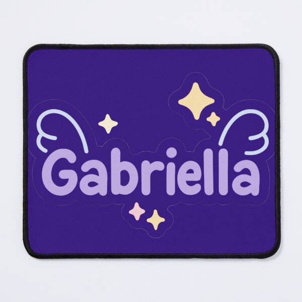 Item preview, Gabriella Cute Pastel Angel Wings Name Sticker – Kawaii Sparkle Design designed and sold by Sksticker991.