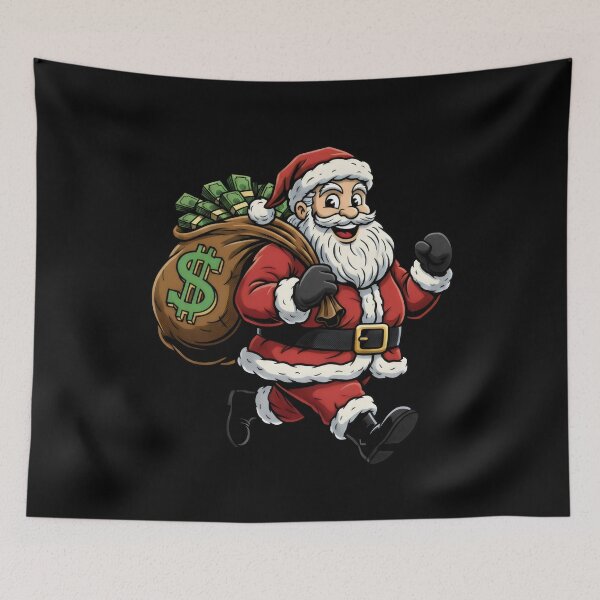 Item preview, Money Bag Santa – Funny Christmas Cartoon designed and sold by Studio23:45.