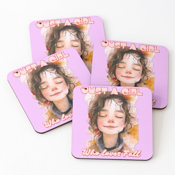 Item preview, Cute Whimsical Watercolor  Portrait of a girl who loves Fall designed and sold by Lovemountain.