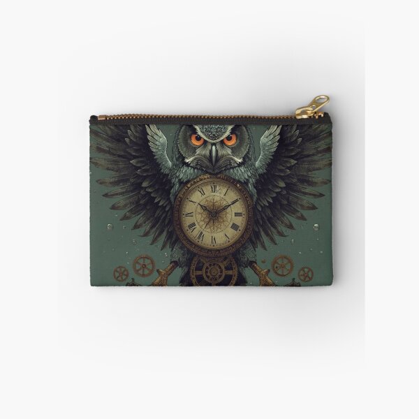 Item preview, Timeless Owl – Steampunk Clockwork Guardian designed and sold by DreamistStore.