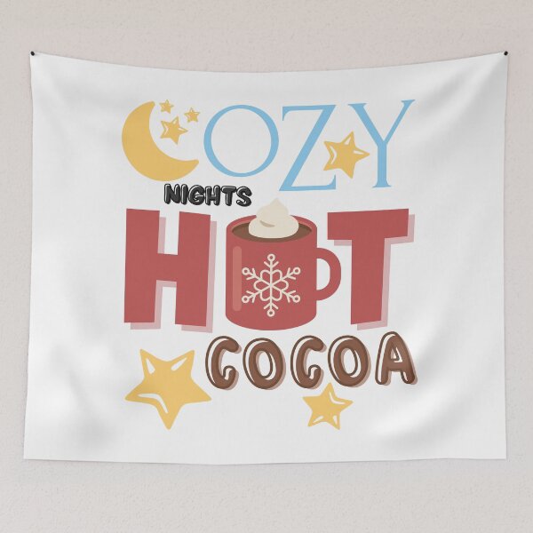 Item preview, Cozy Nights Hot Cocoa Warm Beverage For Winter Days Design designed and sold by NaturEdeN.