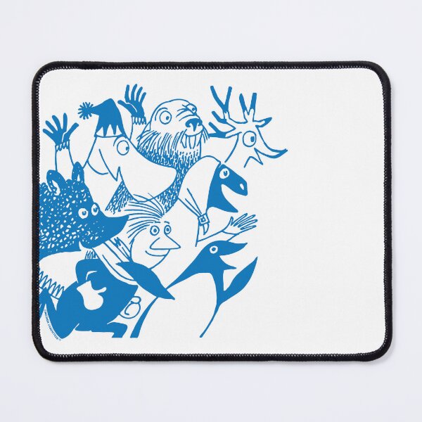 Item preview, Blue Moomin's Winter Follies Running Characters designed and sold by MoominStore.