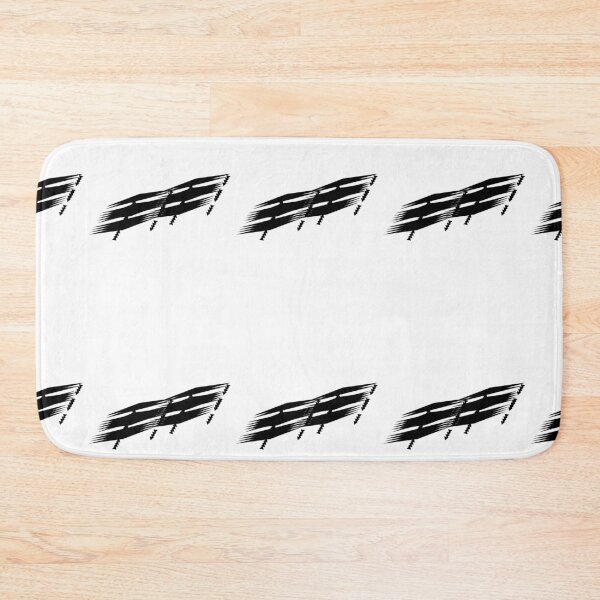 Item preview, Racing Speed Lines – Black Brush Stripe Sticker designed and sold by CapriCreatives.