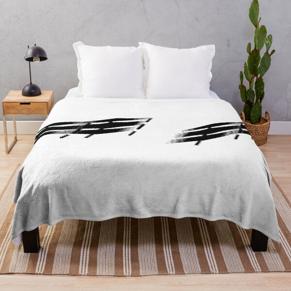 Item preview, Racing Speed Lines – Black Brush Stripe Sticker designed and sold by CapriCreatives.