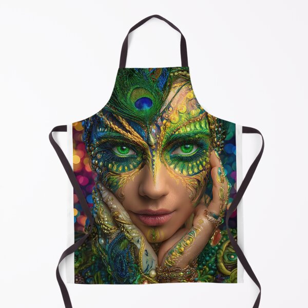 Item preview, Vibrant Peacock-Inspired Face and Body Art Beauty designed and sold by Artessie.