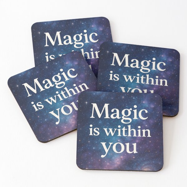 Item preview, Magic Is Within You – Cosmic Affirmation Galaxy Art designed and sold by MysticPurpleHue.