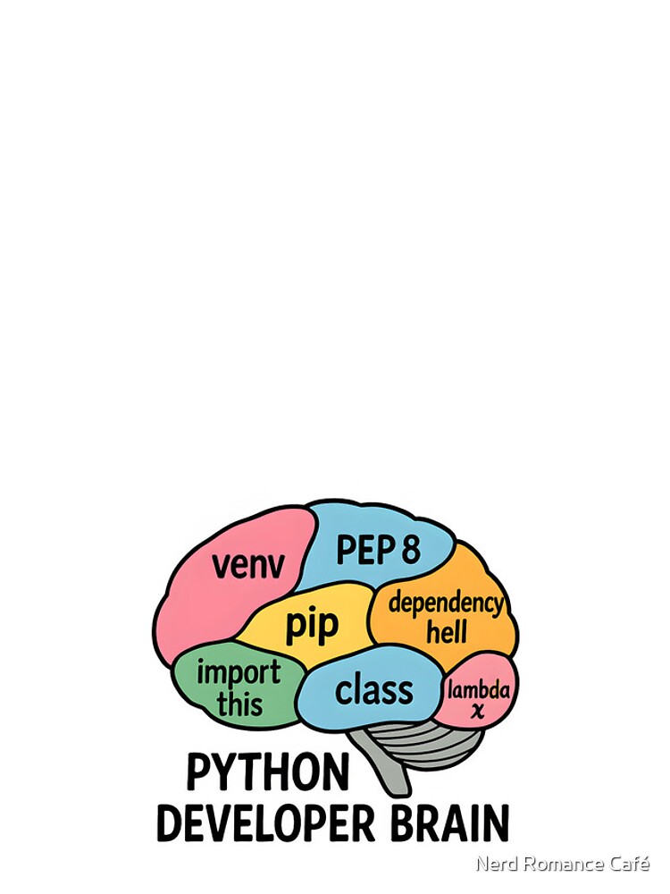 Thumbnail 4 of 4, iPhone Case, Python Developer Brain – Funny Programming & Coding Humor Gift designed and sold by annadalessandro.