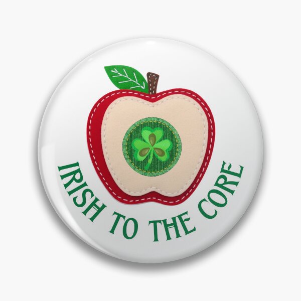 Item preview, Irish to the Core Apple Stich On. designed and sold by MPC-Mince-Pies.