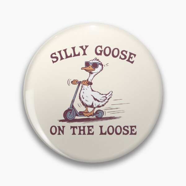 Item preview, Silly Goose On The Loose Funny Bird Scooting  designed and sold by Y-Vibes.