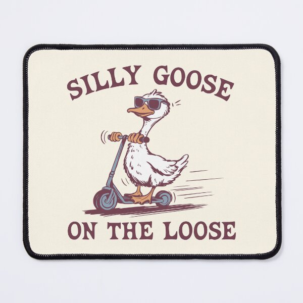 Item preview, Silly Goose On The Loose Funny Bird Scooting designed and sold by Y-Vibes.