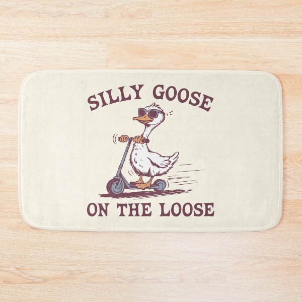 Item preview, Silly Goose On The Loose Funny Bird Scooting  designed and sold by Y-Vibes.