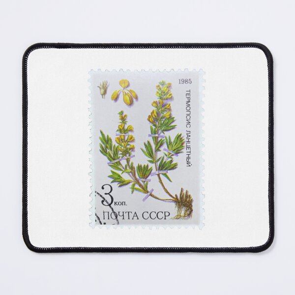 Item preview, Vintage CCCP Russian Flower Postage Stamp designed and sold by red-amber65.