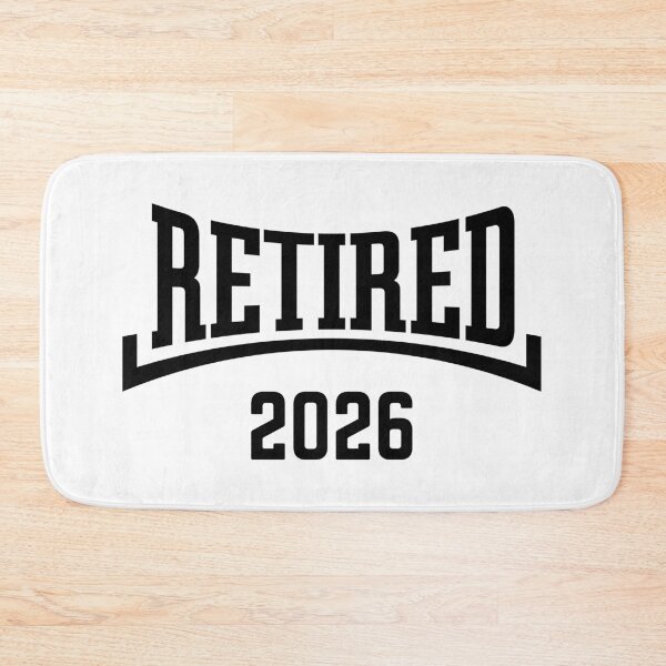 Item preview, Retired 2026 (Retiree / Pensioner / Concave / Black) designed and sold by MrFaulbaum.
