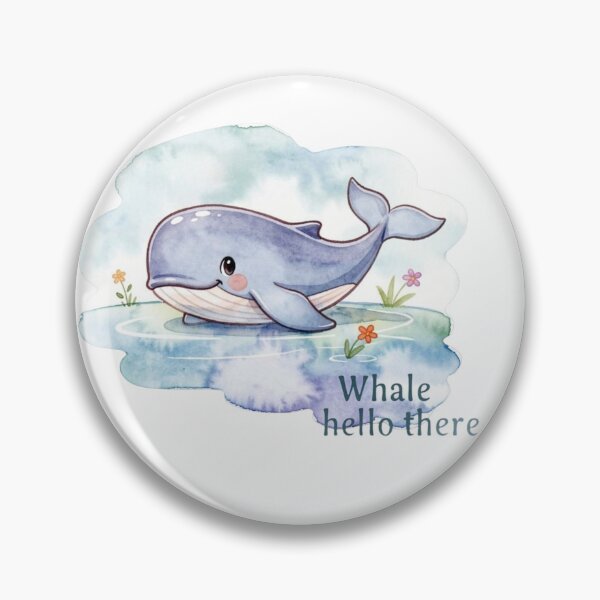 Item preview, Whale Hello There designed and sold by KawaiiChibii.