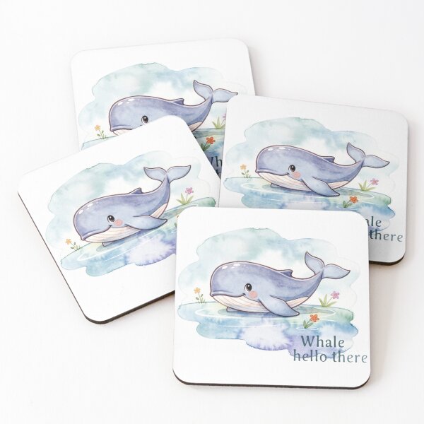 Item preview, Whale Hello There designed and sold by KawaiiChibii.