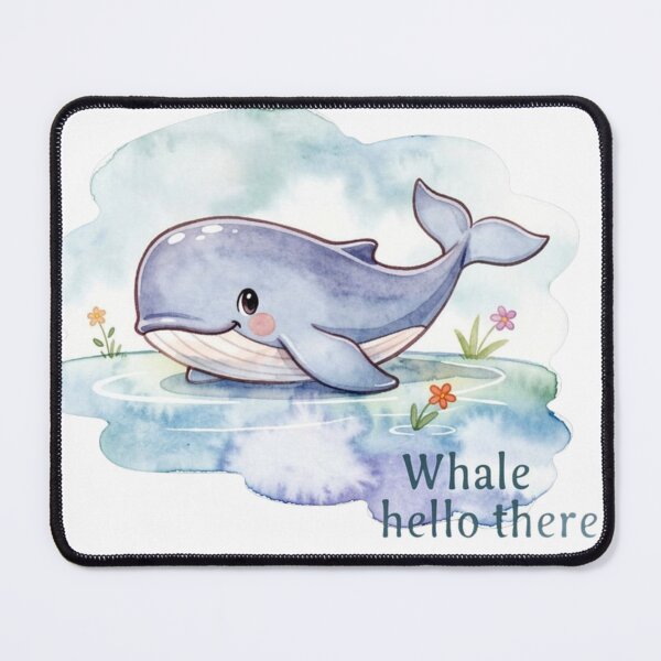 Item preview, Whale Hello There designed and sold by KawaiiChibii.