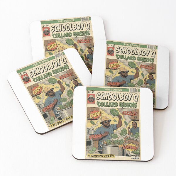 Item preview, SchoolBoy Q "Collard Greens" Album Retro Comic Art designed and sold by STR Posters.