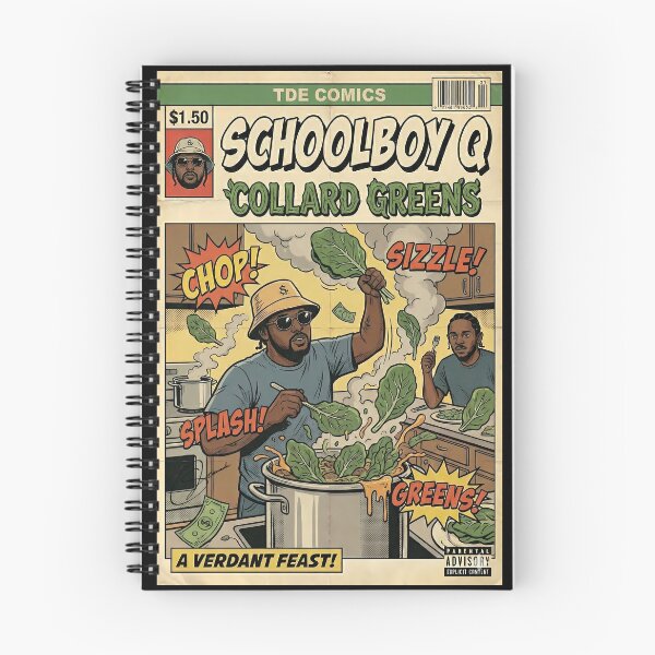 Item preview, SchoolBoy Q "Collard Greens" Album Retro Comic Art designed and sold by STR Posters.