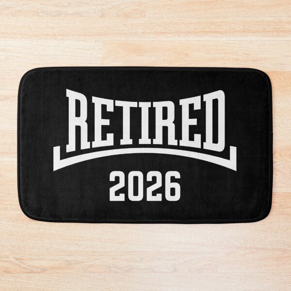 Item preview, Retired 2026 (Retiree / Pensioner / Concave / White) designed and sold by MrFaulbaum.