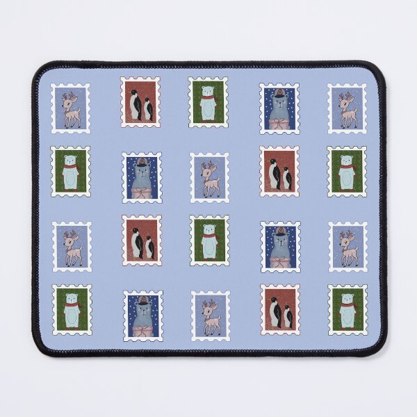 Item preview, Christmas Retro Stamps Set designed and sold by ellealsopaints.
