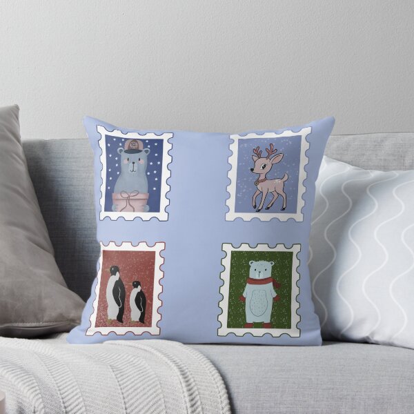 Item preview, Christmas Retro Stamps Set designed and sold by ellealsopaints.