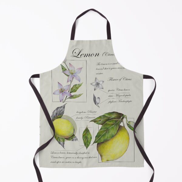 Item preview, Lemon botanical illustration in vintage style designed and sold by Art_By_Wing.