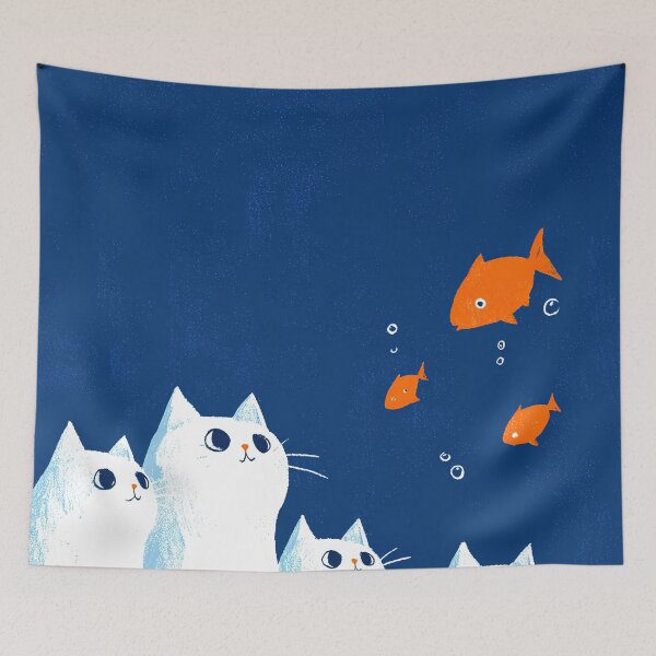 Item preview, Whiskered Wanderers' Water Playdate designed and sold by Venon28.