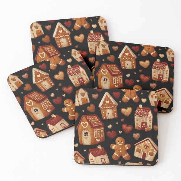 Item preview, Gingerbread Village Embroidery Pattern – Cozy Holiday Stitch Art designed and sold by MiraLumeStudio.