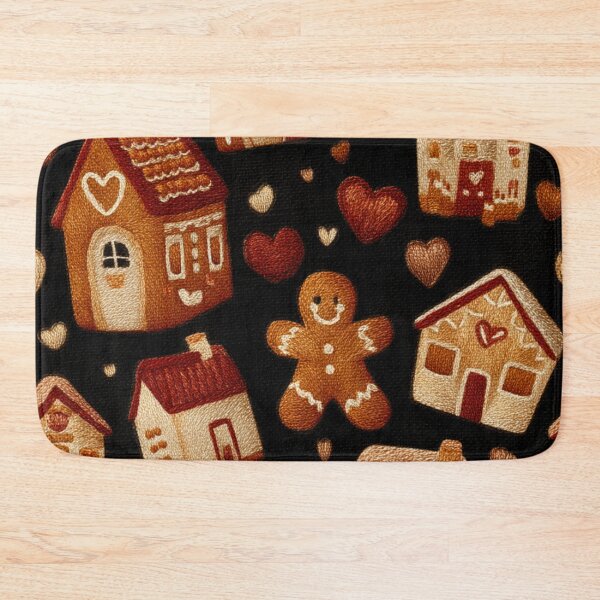 Item preview, Gingerbread Village Embroidery Pattern – Cozy Holiday Stitch Art designed and sold by MiraLumeStudio.