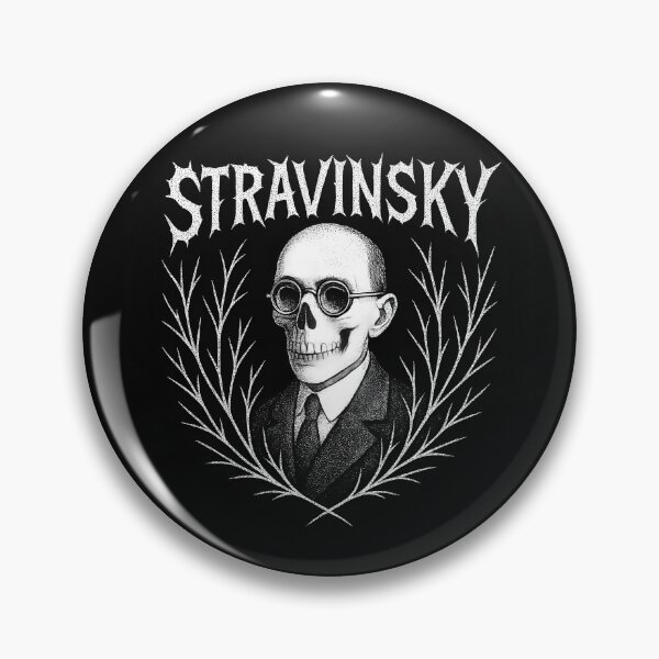 Item preview, Stravinsky Black Metal – Maestro of the Macabre designed and sold by Tattee.