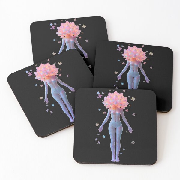 Item preview, Blossom Spirit Puzzle – Surreal Neon Figure with Flower Head | Pop Art Street Art Design designed and sold by PLUSHIWORLDtm.