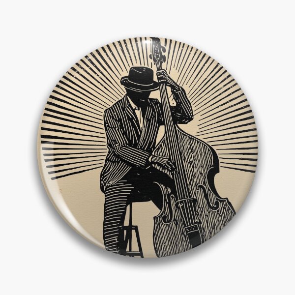 Item preview, Jazz Musician with Upright Bass designed and sold by lautir.