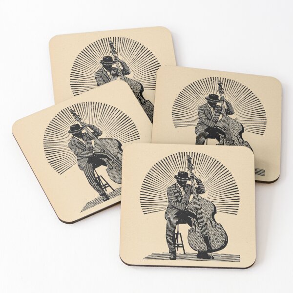 Item preview, Jazz Musician with Upright Bass designed and sold by lautir.