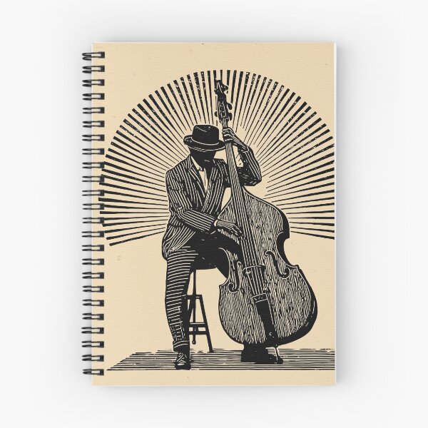 Item preview, Jazz Musician with Upright Bass designed and sold by lautir.