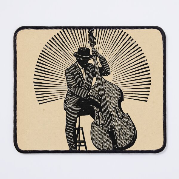Item preview, Jazz Musician with Upright Bass designed and sold by lautir.
