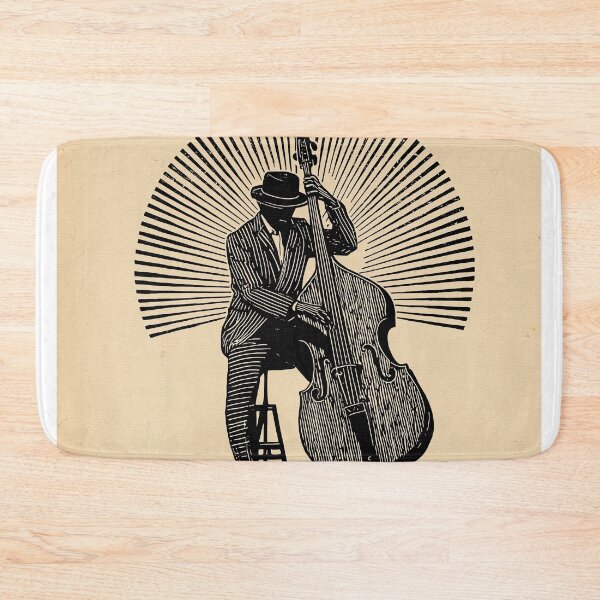 Item preview, Jazz Musician with Upright Bass designed and sold by lautir.
